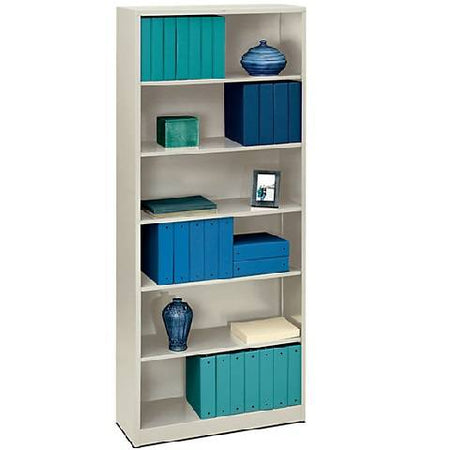 Hon, Brigade 6-Shelf Bookcase 12.63"D x 34.5"W x 81.13"H, Light Gray, HONS82ABC