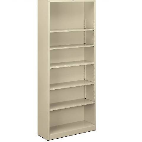 Hon, Brigade 6-Shelf Bookcase 12.63"D x 34.5"W x 81.13"H, Putty, HON82ABCL