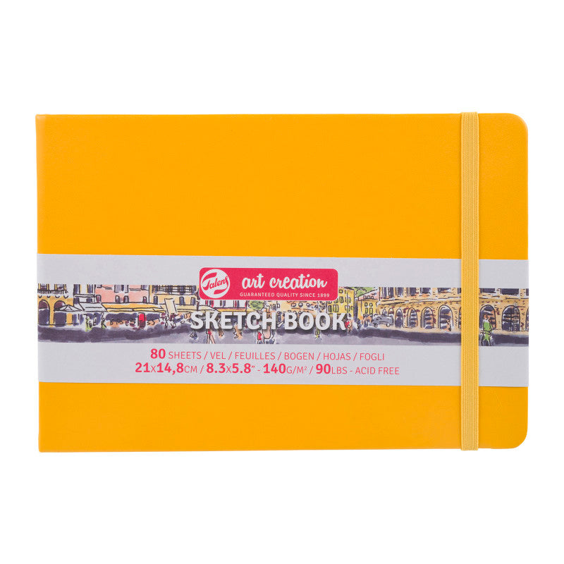 Sketchbook, 80 Sheets, 90lbs, Golden Yellow Cover, 8.3" x 5.8" (A5) 83caa5e2ff178678babaa5ffbea76b2e551da58c