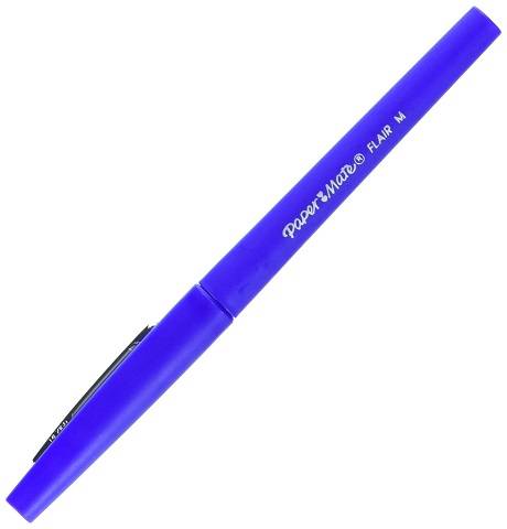 Paper Mate Flair Felt Tip Pens, Medium Point, Blue