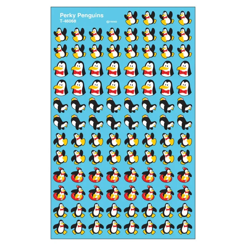Perky Penguins superShapes Stickers, 800 ct