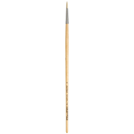 TOP-ACRYL White Brush, Synthetic, Acrylic & Oil, Round, Series 7782, Size 6