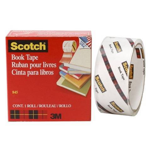 Scotch Book Tape , 2 Inches x 15 Yards, 845