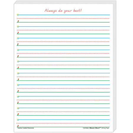 Smart Start 1-2 Writing Paper: 100 Sheets