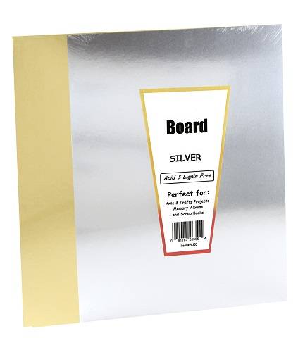 Hygloss 10 Metallic Foil Board, 8.5" x 11", 5 Gold/ 5 Silver