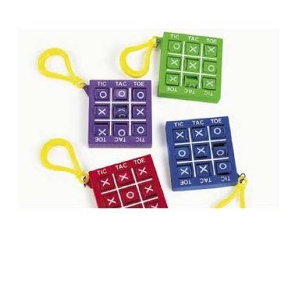 Plastic Tic Tac Toe Games With Clip , 12 Per Pack (85225)