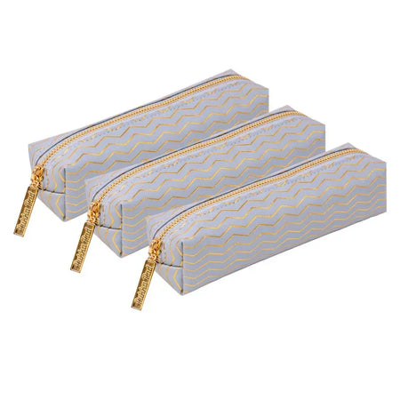 Pencil Case, Haze, Blue, Pack of 3