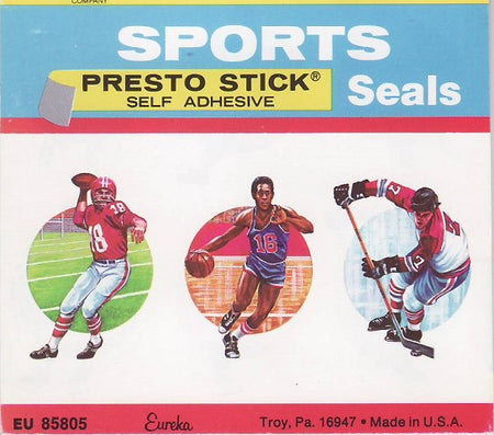 Eureka Sports Presto Stick Self Adhesive Seals Stickers