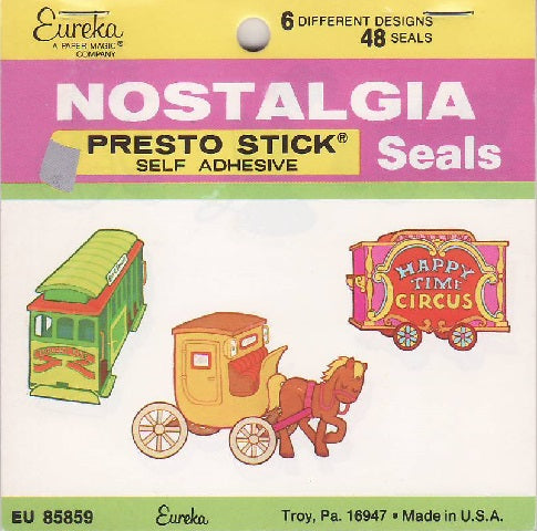 Eureka Nostalgia Presto Stick Self Adhesive Seals Stickers