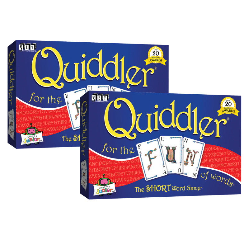 Quiddler&reg; Word Game, Pack of 2