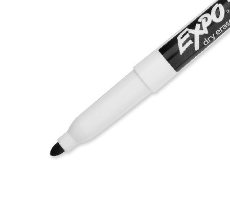 EXPO® Low Odor Dry Erase Markers, Fine Tip, BLACK