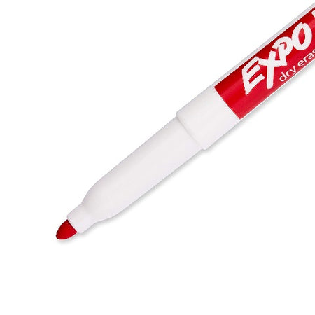 EXPO® Low Odor Dry Erase Markers, Fine Tip, RED