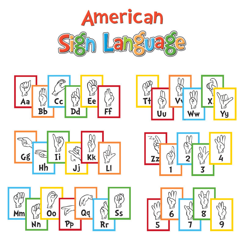 Dr. Seuss&trade; Sign Language Alphabet Mini Bulletin Board Set