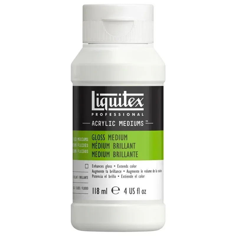 Professional Acrylic Gloss Medium, Clear, 4 oz (118 mL)