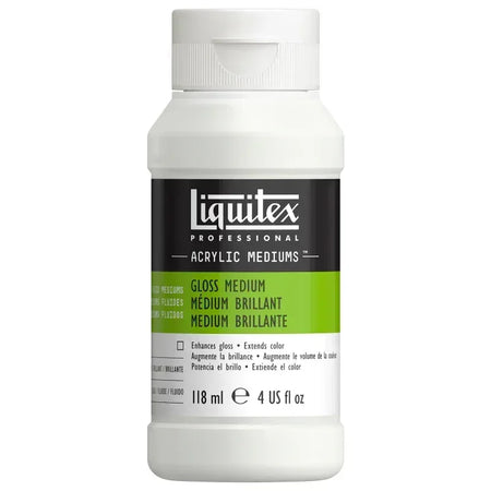 Professional Acrylic Gloss Medium, Clear, 4 oz (118 mL)