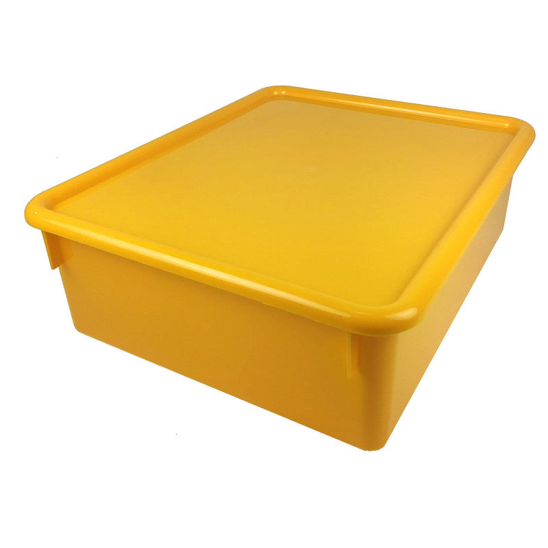 Double Stowaway&reg; Tray with Lid, Yellow