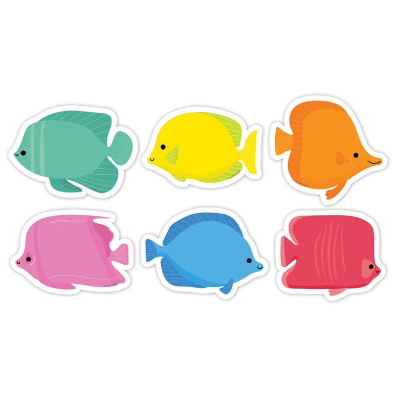 Sea Friends School of Fish 3" Designer Cut-Outs, Pack of 36