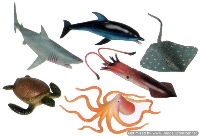 Get Ready Kids Ocean Animal Playset of 6
