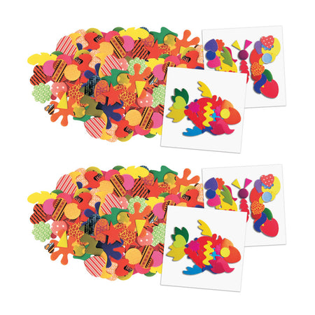 Paper Popz, 1500 Shapes Per Pack, 2 Packs