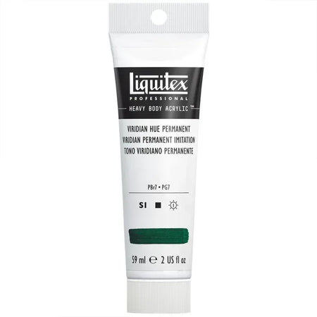 Professional Heavy Body Acrylic Paint, 59 mL Tube, Viridian Hue Permanent