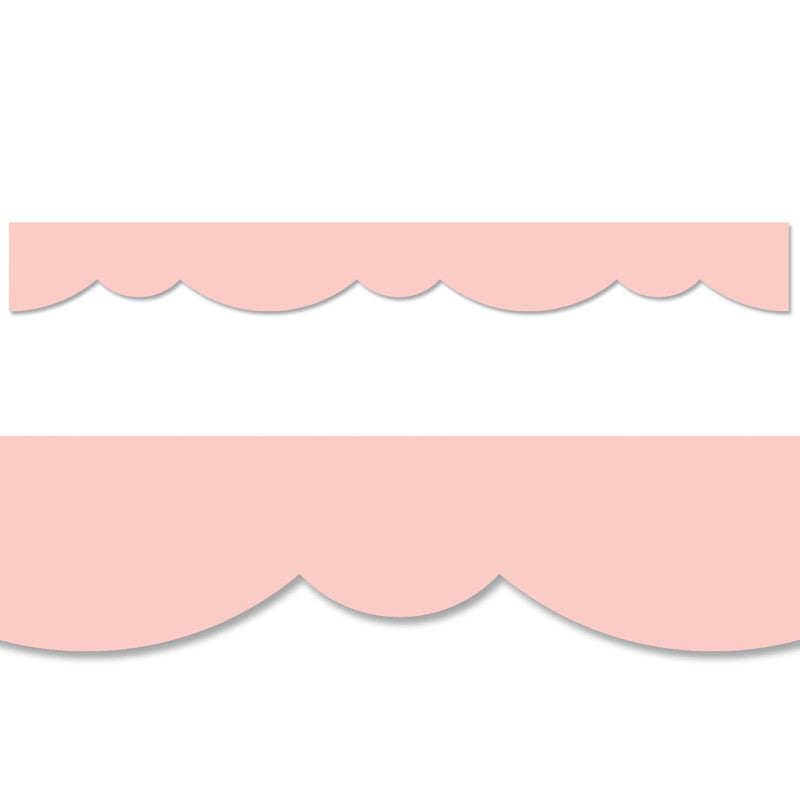 Blush Stylish Scallops EZ Border, 48 Feet