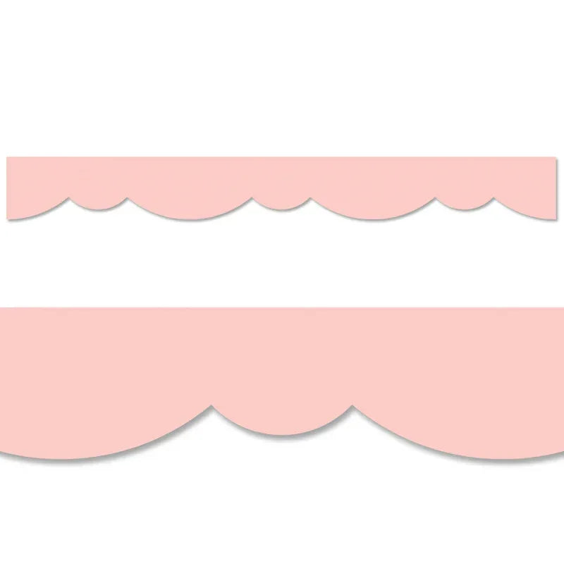 Blush Stylish Scallops EZ Border, 48 Feet