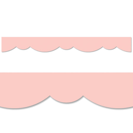 Blush Stylish Scallops EZ Border, 48 Feet