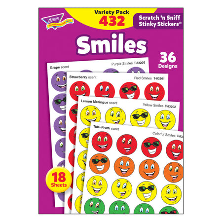 Smiles Stinky Stickers&reg; Variety Pack, 432 ct