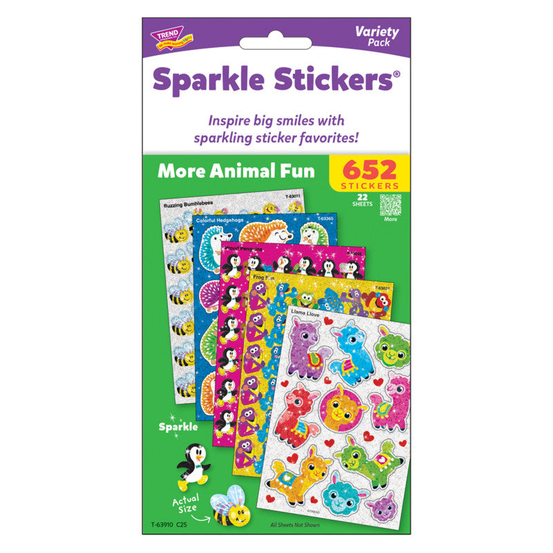 Animal Fun Sparkle StickersÂ® Variety Pack, 656 ct