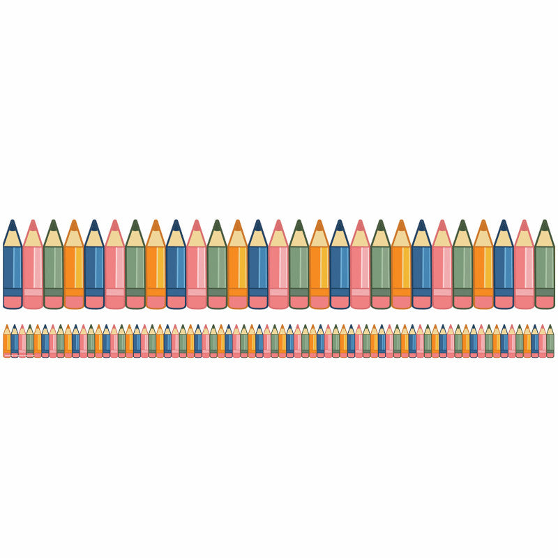 Diecut Pencils Deco Trim, 37 Feet