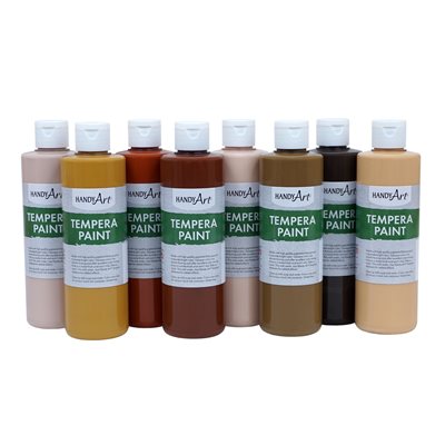 Handy Art® Washable Multicultural Paint 8 oz. - 8-Color Set