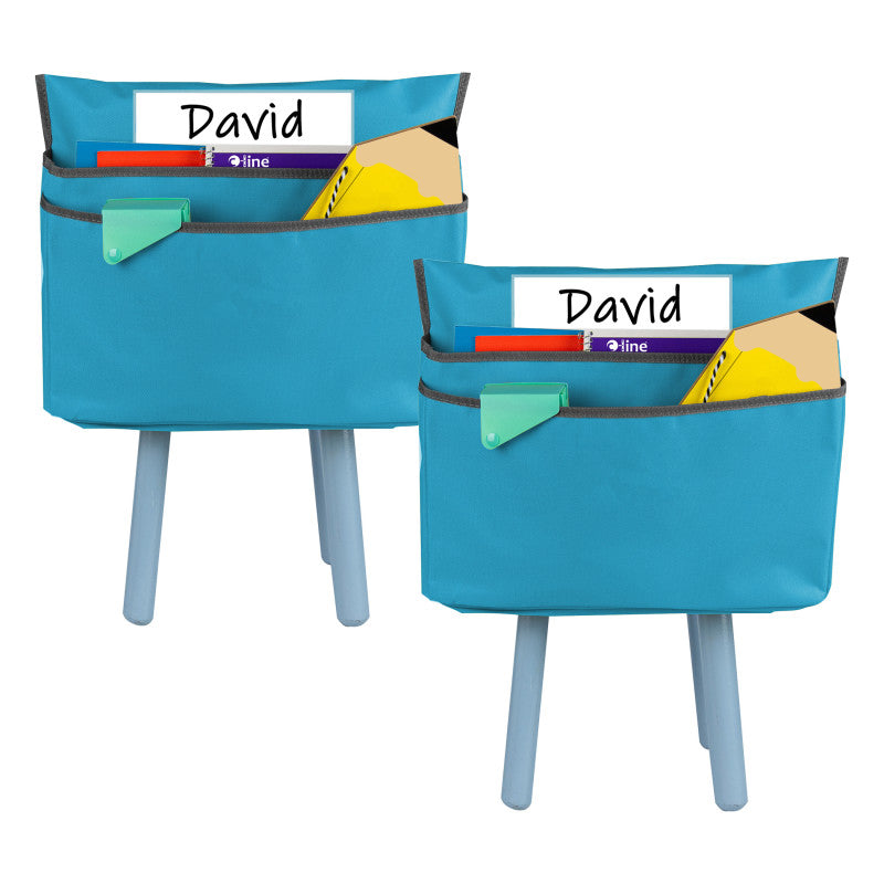 Medium Chair Cubbie&trade;, 15", Seaside Blue, Pack of 2