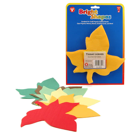 Hygloss Tissue 6" Leaves, Fall Colors -180/pkg.