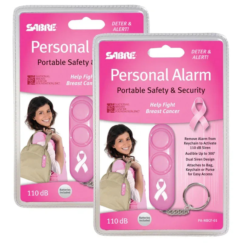 Personal Alarm - Pink (Supports NBCF), Pack of 2