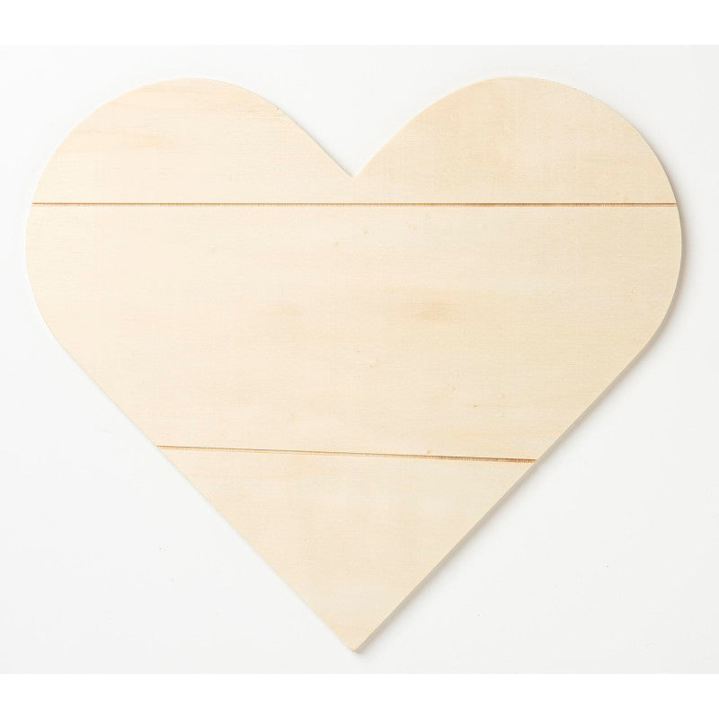 Heart Sign, Plywood, 11.81" x 10.59"
