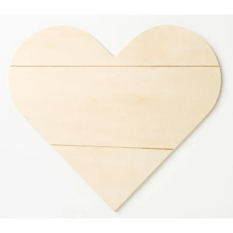 Heart Sign, Plywood, 11.81" x 10.59"