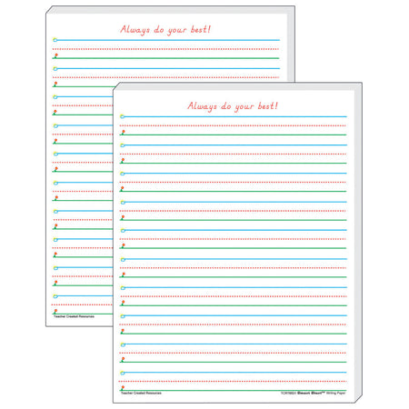 Smart Start 1-2 Writing Paper: 100 Sheets Per Pack, 2 Packs