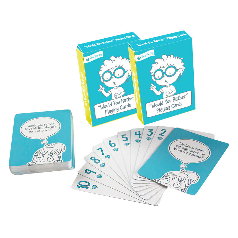 "Would You Rather" Playing Cards, 2 Sets