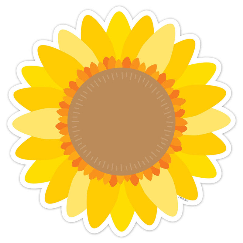 Sunflower 6" Designer Cut-Outs, Pack of 36