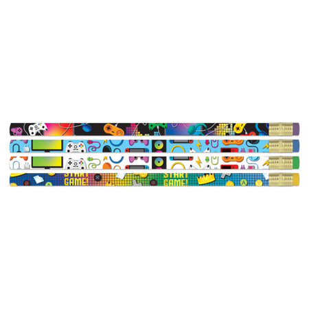 Game On Pencils, Pack of 12