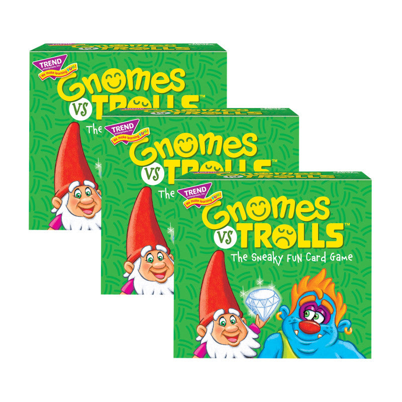 GNOMES vs TROLLS&trade; Three Corner&trade; Card Game, Pack of 3