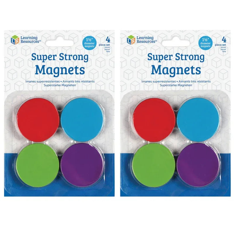 Super Strong Magnets, 4 Per Set, 2 Sets