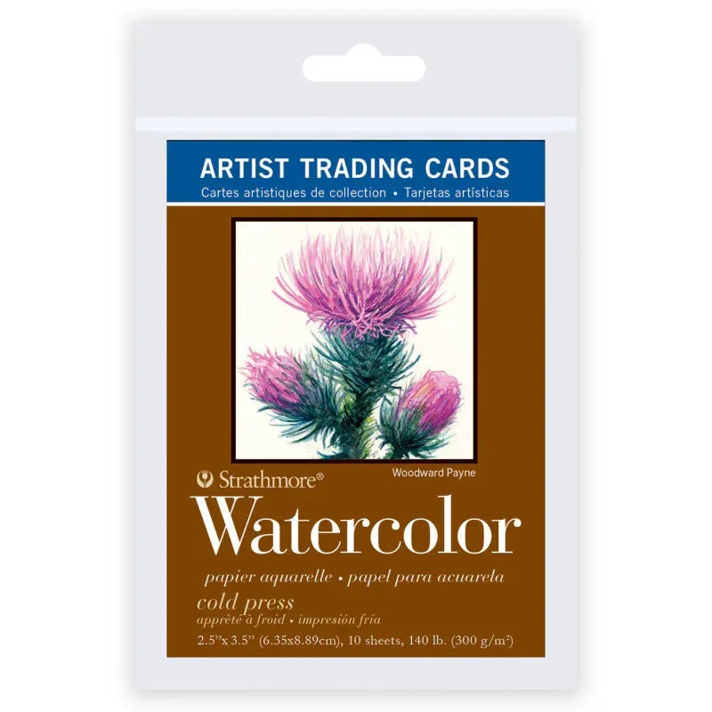 400 Series Artist Trading Cards Watercolor Paper Pack, 2.5x3.5 inch, 10 Sheets