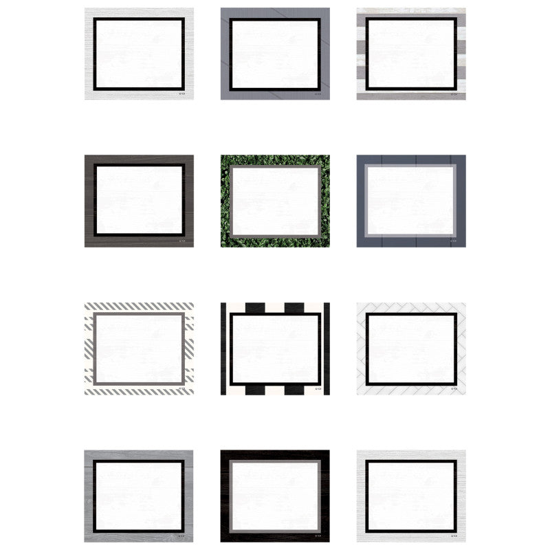 Modern Farmhouse Blank Cards Mini Accents, Pack of 36