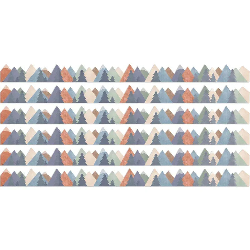 Moving Mountains Die-Cut Border Trim, 35 Feet Per Pack, 6 Packs