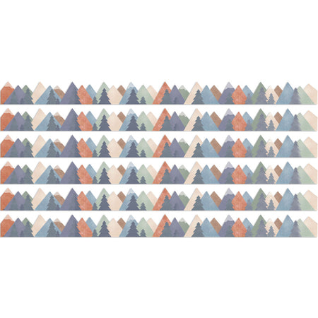 Moving Mountains Die-Cut Border Trim, 35 Feet Per Pack, 6 Packs