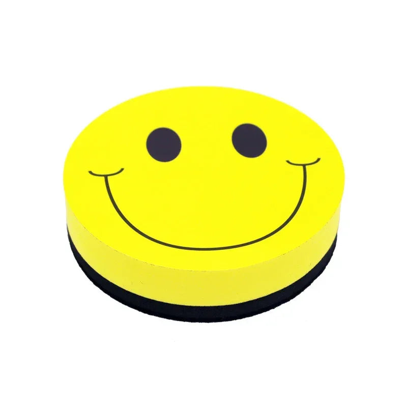 Magnetic Whiteboard Eraser, Smile Face