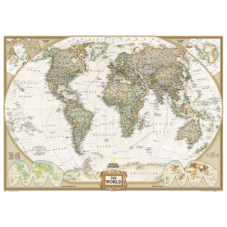 World Executive Map, Mural, 110" x 76.5"