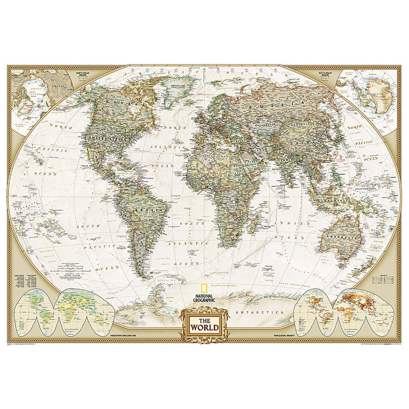 World Executive Map, Mural, 110" x 76.5"