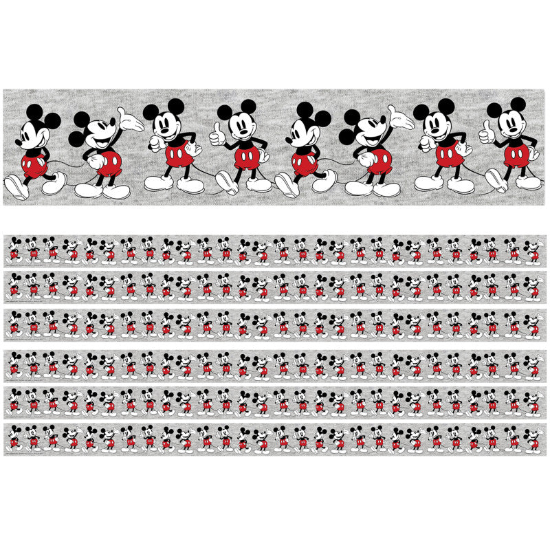 Mickey Mouse&reg; Throwback Mickey Poses Deco Trim&reg;, 37 Feet Per Pack, 6 Packs
